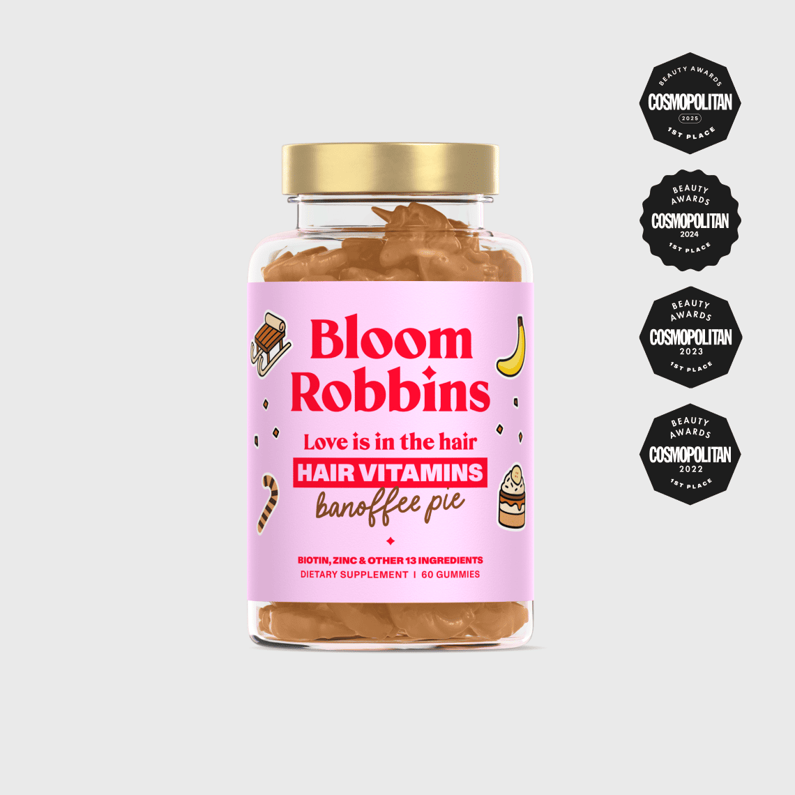 BANOFEE edycja limitowana – witaminy na włosy z biotyną – żelki