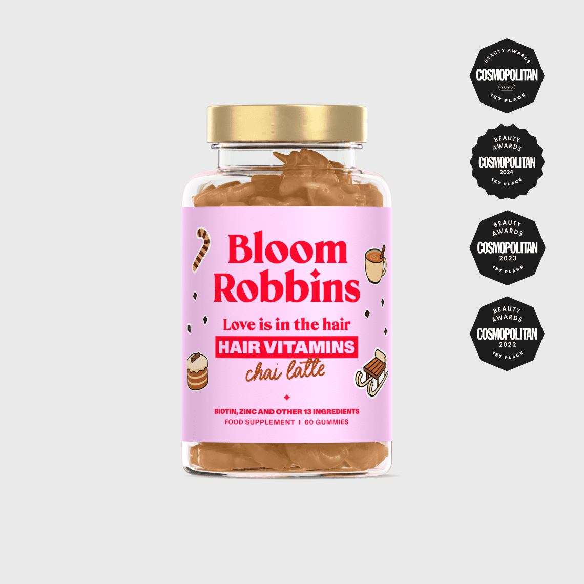 CHAI LATTE edycja limitowana – witaminy na włosy z biotyną – żelki