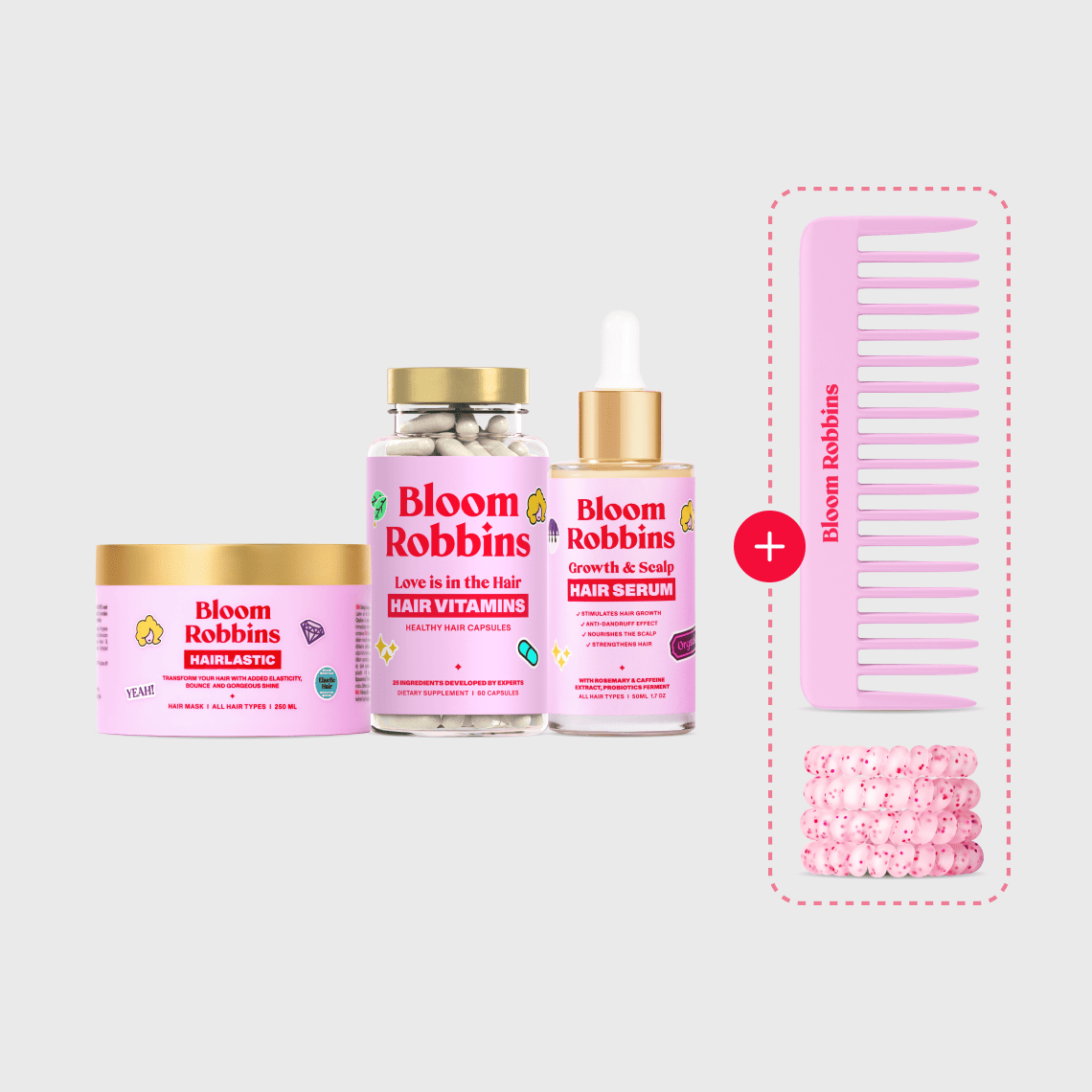 Trio produktów z kapsułkami nadający włosom idealny look
